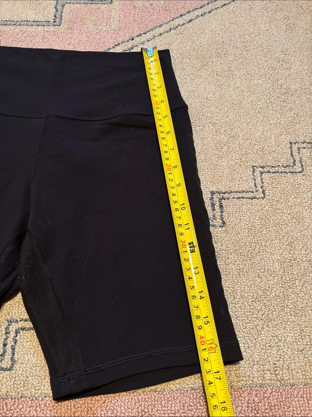 High-Waist Black Women's Bike Shorts